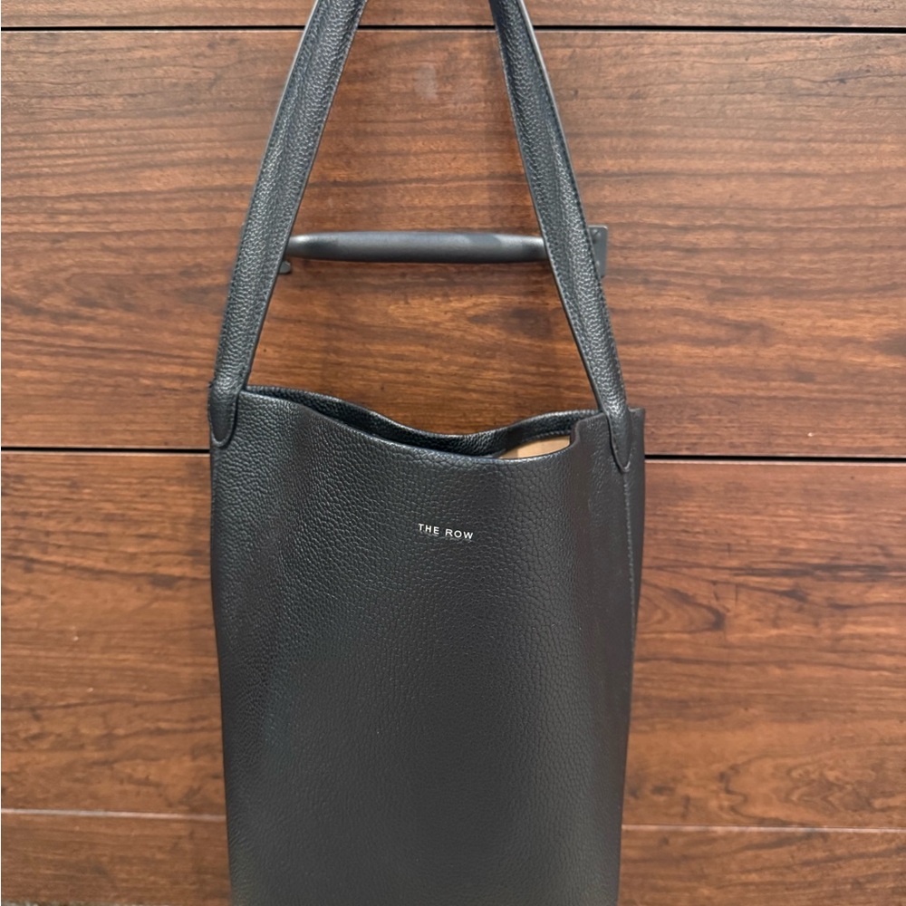 The Row Black Leather Shoulder Bag